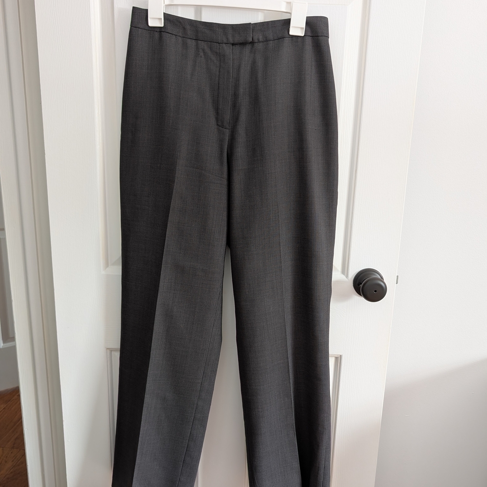 Jones New York Women's Wool Dress Pants in Dark Gray Size 10